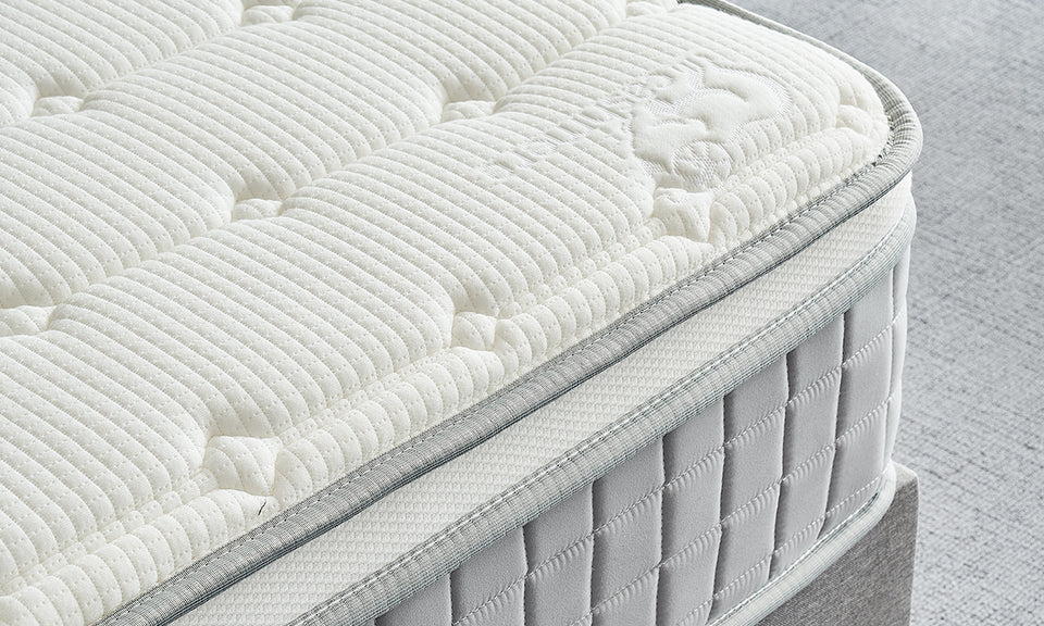 Vesgantti Mattresses 10 Inch Innerspring Hybrid Mattress, Pressure Relief Pocket Spring with Breathable Memory Foam, CertiPUR-US