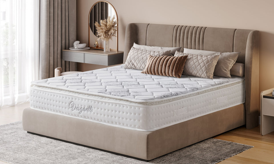 Vesgantti Superior Hybrid Mattress-10 Inch Pillow Top Mattress