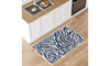 Dripex Indoor/Outdoor Door Mat, Absorbent Resist Dirt Entrance Throw Rug, Anti-Slip, Low-Profile Floor Mats Resist Fade Blue Stripes Door Rugs for Home Entryway Patio Porch Balcony Deck Yard