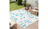 Dripex Indoor/Outdoor Area Rug, Non-Slip Patio Rugs Resist Dirt & Fade Rug, Low-Profile Weather Resistant Living Room Large Carpet Rug Floor Mats for Home Entryway Porch Balcony Deck Yard