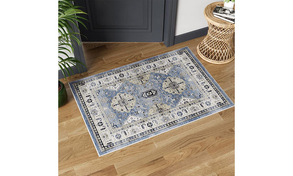 Dripex Boho Tribal Washable Runner Rug Non-Slip Non-Shedding Runners for Hallways Stain Resistant Kitchen Mat Laundry Entryway Carpet Runner for Doorway Entrance Bedroom Living Room Decor
