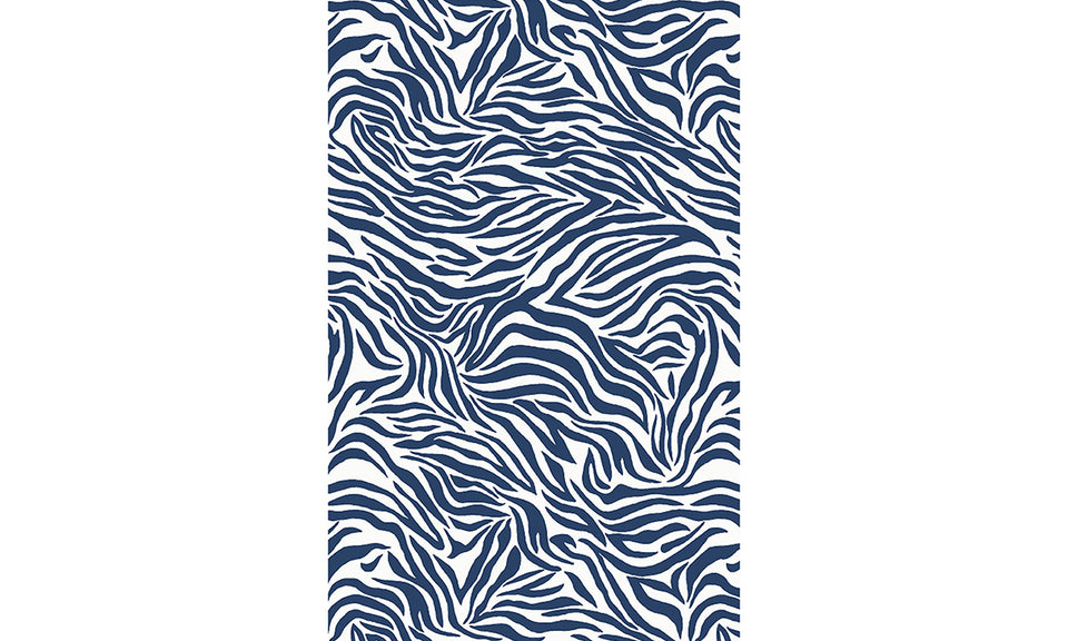 Dripex Indoor/Outdoor Door Mat, Absorbent Resist Dirt Entrance Throw Rug, Anti-Slip, Low-Profile Floor Mats Resist Fade Blue Stripes Door Rugs for Home Entryway Patio Porch Balcony Deck Yard