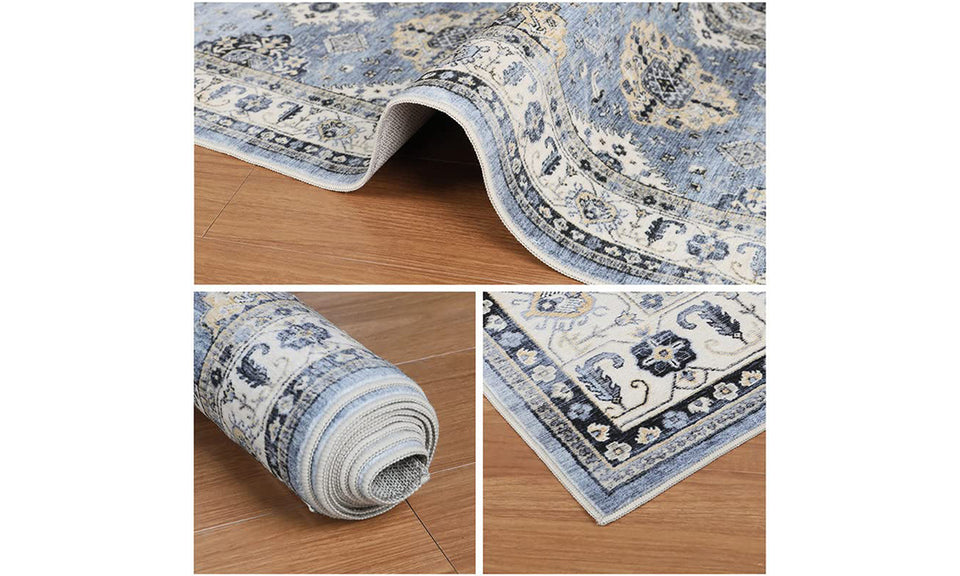 Dripex Boho Tribal Washable Runner Rug Non-Slip Non-Shedding Runners for Hallways Stain Resistant Kitchen Mat Laundry Entryway Carpet Runner for Doorway Entrance Bedroom Living Room Decor
