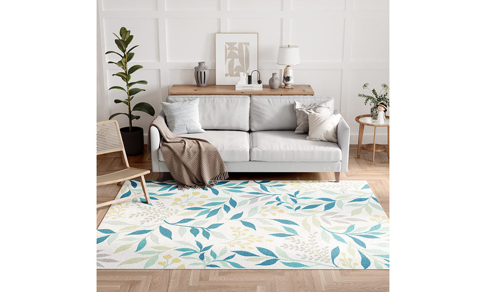 Dripex Indoor/Outdoor Area Rug, Non-Slip Patio Rugs Resist Dirt & Fade Rug, Low-Profile Weather Resistant Living Room Large Carpet Rug Floor Mats for Home Entryway Porch Balcony Deck Yard