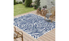 Dripex Indoor/Outdoor Door Mat, Absorbent Resist Dirt Entrance Throw Rug, Anti-Slip, Low-Profile Floor Mats Resist Fade Blue Stripes Door Rugs for Home Entryway Patio Porch Balcony Deck Yard
