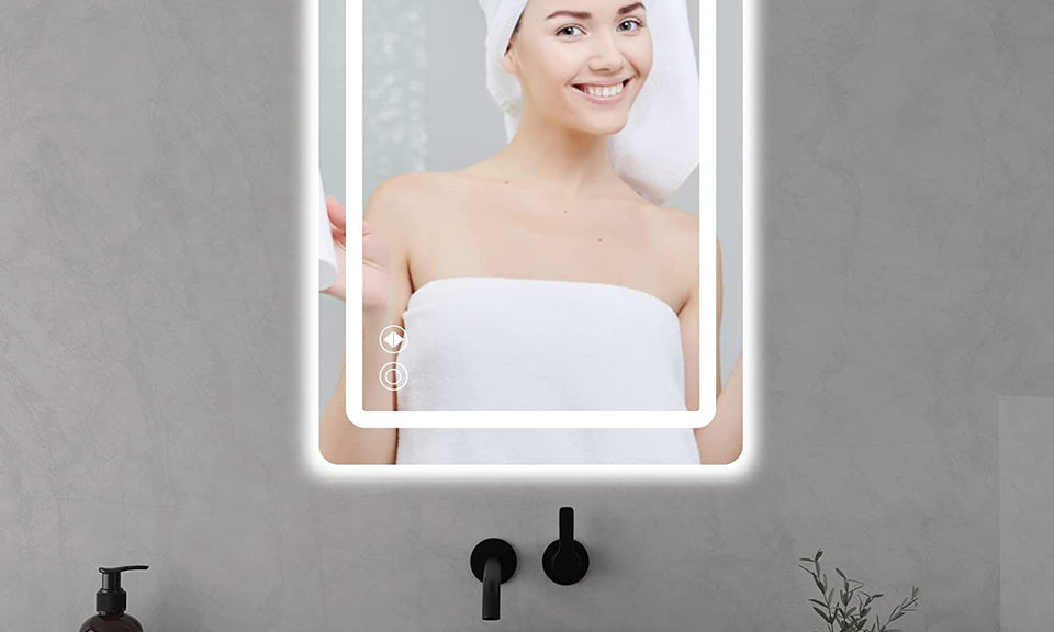 Dripex LED Light Vanity Bathroom Mirror Anti-Fog 3 Dimmable Colors