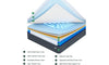 Koorlian Hybrid Mattress in a Box 3 Layer Premium Foam with Pocket Springs
