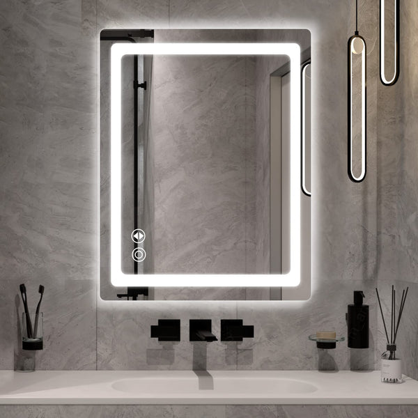 Dripex LED Light Vanity Bathroom Mirror Anti-Fog 3 Dimmable Colors