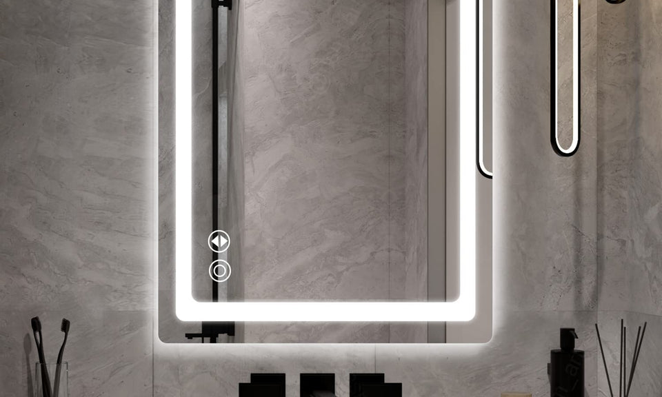 Dripex LED Light Vanity Bathroom Mirror Anti-Fog 3 Dimmable Colors