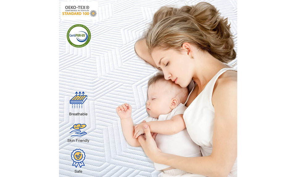 Koorlian 3 Inch Gel Memory Foam Mattress Topper with Fitted Straps