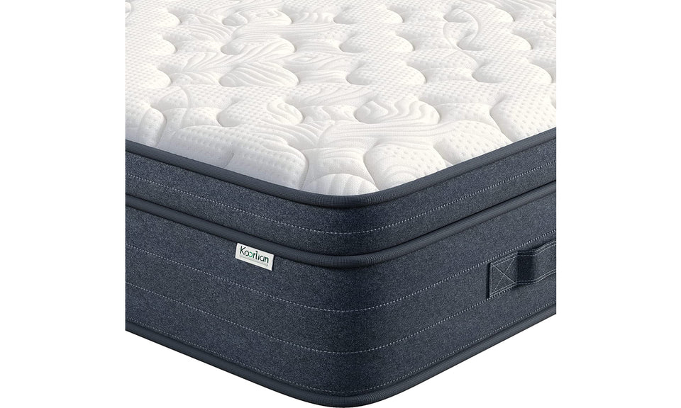 Koorlian Hybrid Mattress in a Box 3 Layer Premium Foam with Pocket Springs