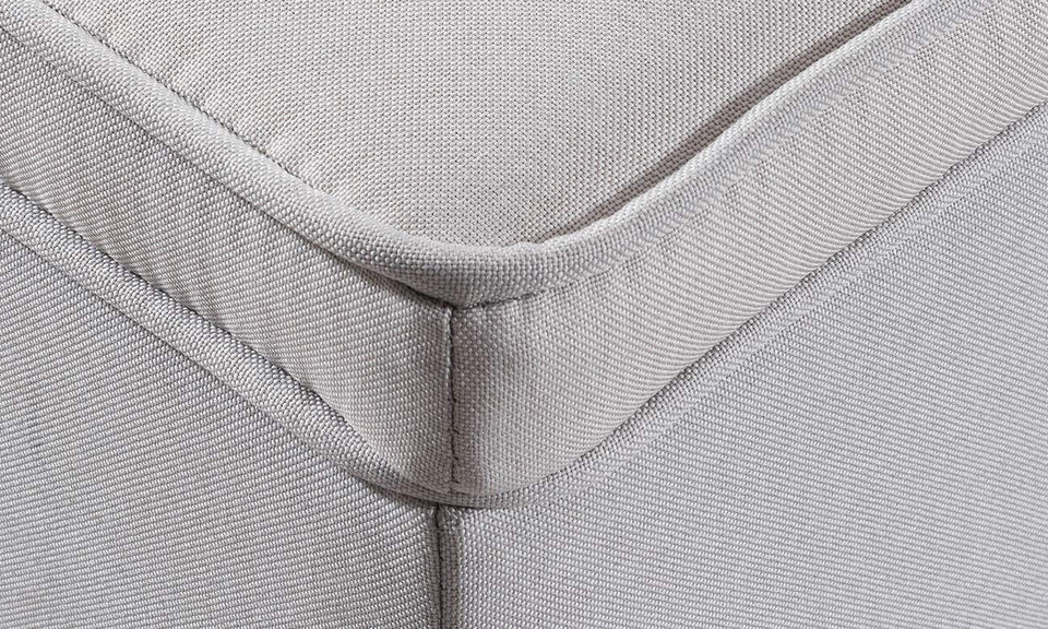 Rectangular Tufted Fabric Storage  Bench